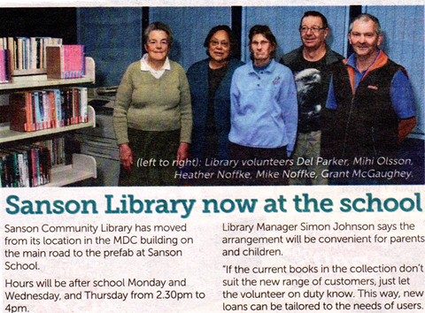 sanson-ommunity-library news